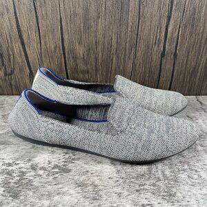 Rothy's The Loafer Ballet Flat Size 8 Gray Taupe Heather Knit Round Toe Slip On